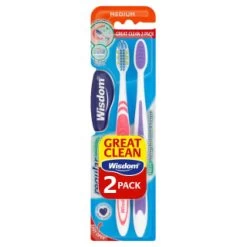 Wisdom Medium Toothbrushes 2pk
