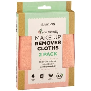 B&M Style Studio Make-Up Remover Cloths 2pk - Pink