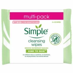Simple Face Wipes 2 X 25pk