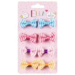 Ella Hair Clips 8pk - Bows