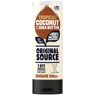 Original Source Shower Gel 500ml - Tropical Coconut & Shea Butter