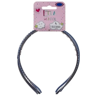 Ella School Hair Accessories - Assorted Headbands (Blue)