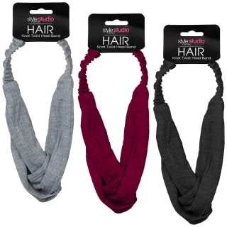 Style Studio Jersey Twist Headband - Pink - Image 3