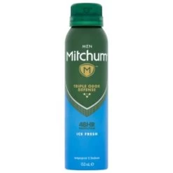 B&M Mitchum Men's 48 Hour Antiperspirant 150ml - Ice Fresh