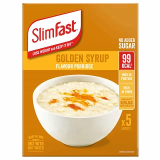 B&M Slimfast Porridge 5pk - Golden Syrup