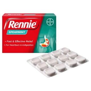 Rennie Spearmint Heartburn & Indigestion Relief Tablets 96pk - Image 2