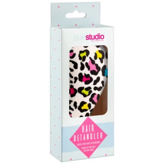 Style Studio Detangling Hair Brush - Leopard Print - Image 4