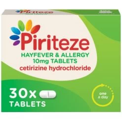 B&M Piriteze Hayfever & Allergy 10mg Tablets 30pk