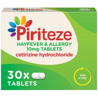 B&M Piriteze Hayfever & Allergy 10mg Tablets 30pk