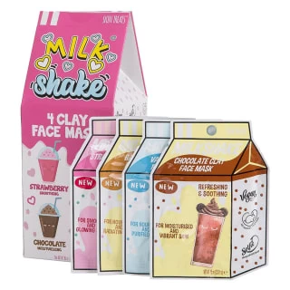 B&M Skin Treats Milkshake Clay Face Masks 4pk - Image 2