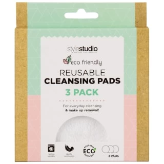 Style Studio Reusable Cleansing Pads 3pk