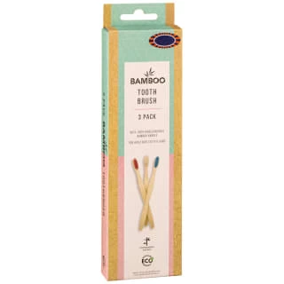 B&M Bamboo Toothbrushes 3pk - Image 2