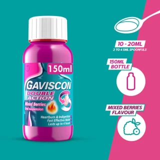 Gaviscon Double Action 150ml - Mixed Berries - Image 5
