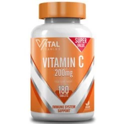 B&M Vital Vitamins Vitamin C 180pk