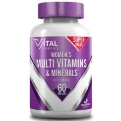 B&M Vital Vitamins Women's Multi Vitamins & Minerals 60pk