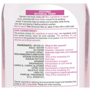 Garnier SkinActive Botanical Toner With Rose Water 200ml - Image 3