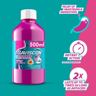 Gaviscon Double Action 500ml - Mint - Image 5