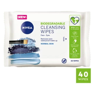 Nivea Biodegradable Cleansing Wipes 40pk