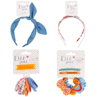 Ella Style Clips, Scrunchies & Elastics Set 6pk - Image 2
