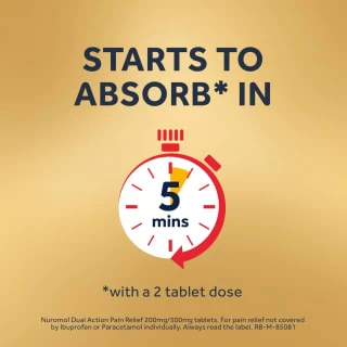 Nuromol Dual Action Pain Relief 200mg/500mg Tablets 6pk - Image 7