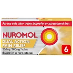 Nuromol Dual Action Pain Relief 200mg/500mg Tablets 6pk