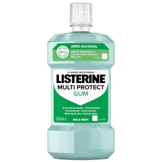 Listerine Multi Protect Alcohol-Free Gum Mouthwash 500ml - Mild Mint