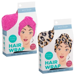 Microfibre Hair Wrap - Pink - Image 2