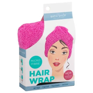 Microfibre Hair Wrap - Pink